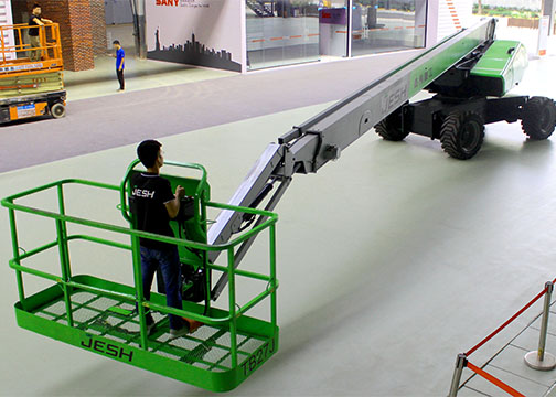 Diesel Drive 27m Telescopic Boom Supported Elevating Work Platforms