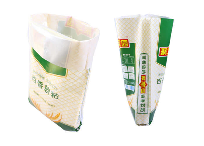 Collapsible Woven Polypropylene Sacks BOPP Poly Bag For 10 Kg Package 14" X 24"