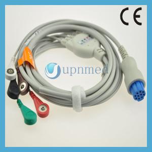 Wholesale Datex one piece 5 lead clip ecg cable,round 10 pins from china suppliers
