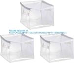 Clear Organizer Storage Bag W/Strong Handles And Zippers For College, Moving