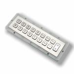 IP65 / IK07 Waterproof USB Stainless Steel 17 Keys Backlit Keypad Industrial