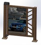Metal Automatic Swing Door Weatherproof 3-6S Gate Operation Time