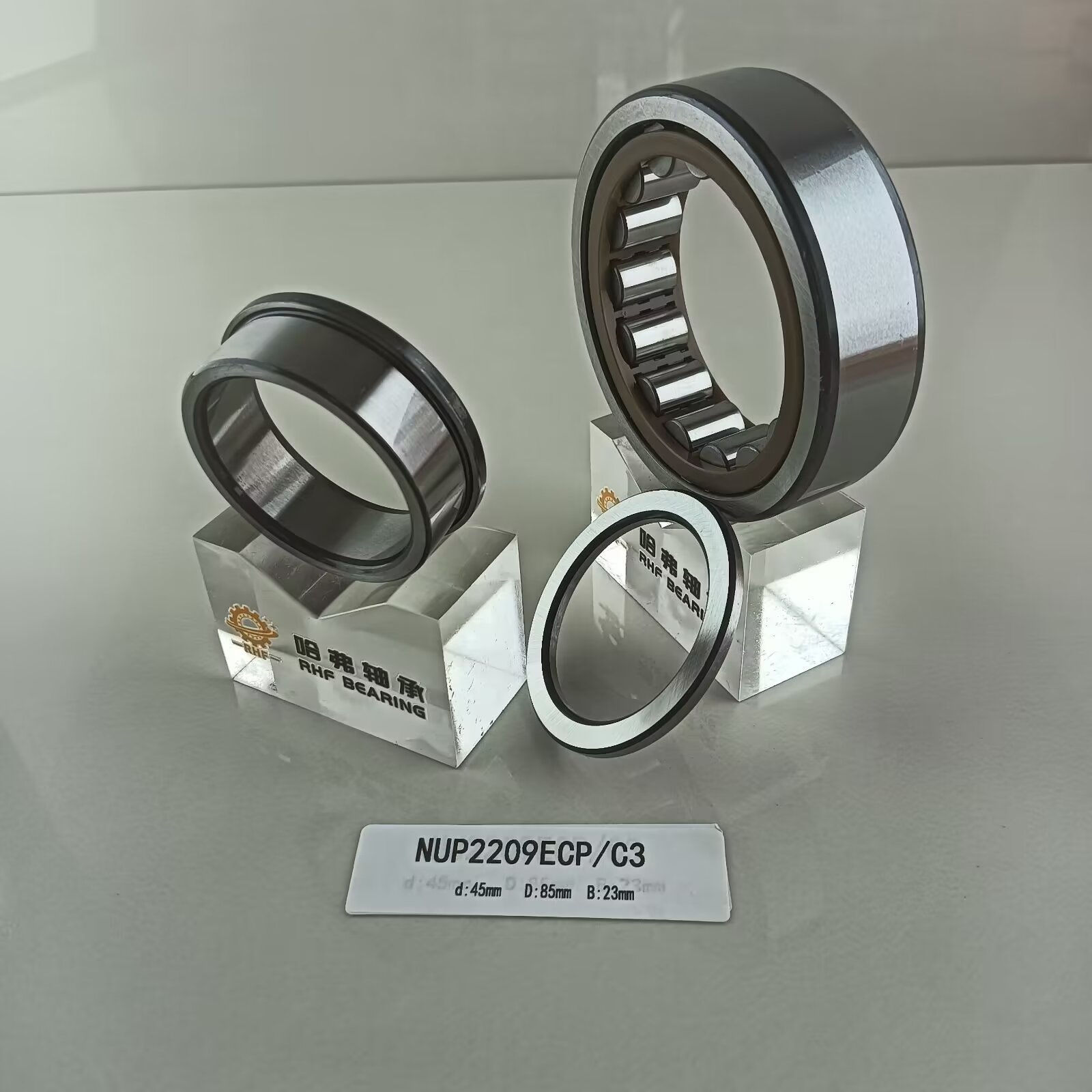 NUPF2209ECP Cylindrical Roller Bearing 45*85*23mm for Lubricate Grease or Oil Lubricated