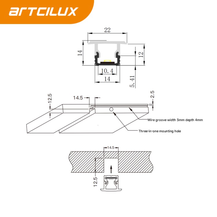Dimmer Ultra-narrow Led Strip Ambient Light A220B