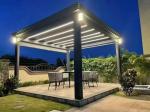 High Quality Gazebo Pergola Motorized Louvered Roof 3x3 Waterproof Garden