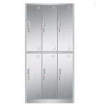 Stainless Steel 6 Door Medicine Display Cabinet , Durable Home Clothing Multi