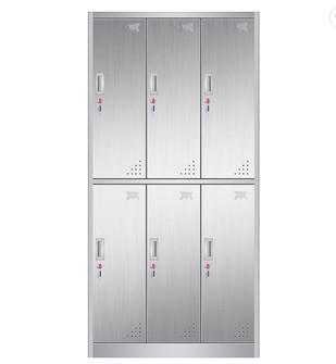 Stainless Steel 6 Door Medicine Display Cabinet , Durable Home Clothing Multi