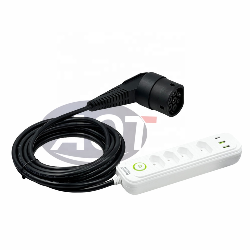 BYD V2L Discharge With 5M Cable Brazil Socket AOTAI EV Connectors V2L Adapter Type 2