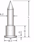 3mm Capacitor Discharge Bi Metallic Insulation Pin With Shaft