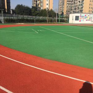 Wholesale IAAF Standard Waterproof 13mm PU Synthetic Rubber Flooring Harmless from china suppliers