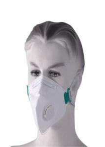 Wholesale 3 Ply Disposable Face Mask , Asbestos Dust Mask Folded With Valve For Painting / Spraying Workshop from china suppliers