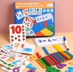 Nontoxic 15cm Montessori Counting Board Wooden Multiplication Board