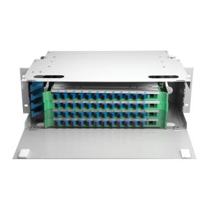 Wholesale Outdoor 48 Port ODF Optical Distribution Frame IP66 Mild Steel Fiber Optic Patch Panel from china suppliers