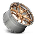 factory direct custom 22 to 24 inch aluminum gold bronze brushed car forged