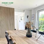 Polyester Thickness 9mm/12mm Wood Slat Acoustic Panels for Interior Applications