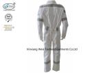 Pure White Silver Reflective Tapes 260gsm FR Cotton Coveralls