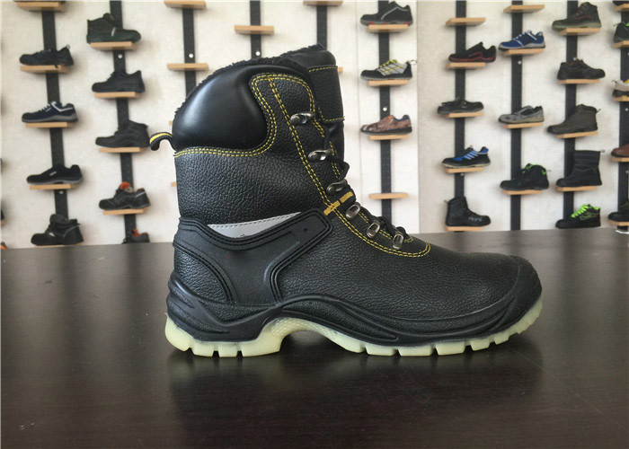 Size Customized High Ankle Safety Shoes Stitch Down Processing For Soldier