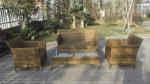 4pcs PE wicker patio sofa furniture