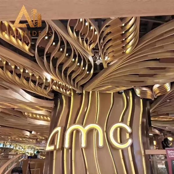 Cnc Decorative Suspended Aluminium False Ceiling