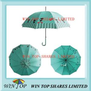 Wholesale 23&quot; Auto Straight Fahionable Green Umbrella (WT5089) from china suppliers