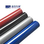 Weatherproof Practical PET Vinyl Film , Anti UV 3D Carbon Fiber Sticker