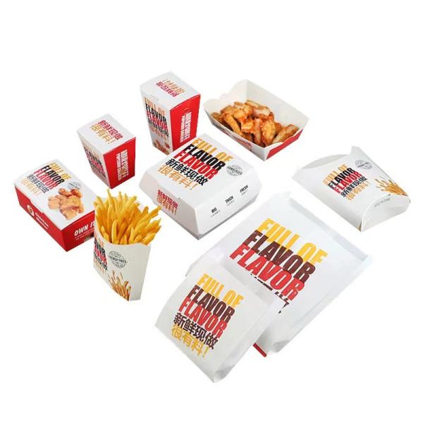 Burger French Fries Food Packaging Box Printing Eco-Friendly Food Container