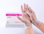 Powder Free Disposable Vinyl Gloves For Medical Examination S M L XL