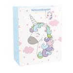 Unicorn pattern design ivory paper gift bag case on sale wholesale
