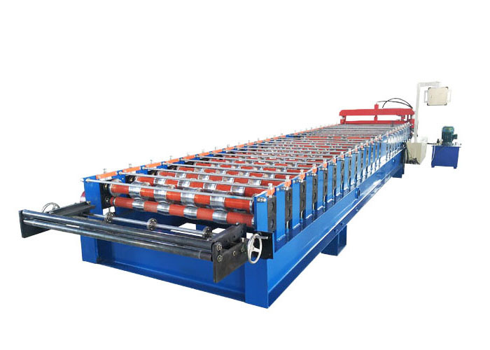 PLC Control Roofing Sheet Roll Forming Machine Raw Material PPGI / PPGL / Aluminium
