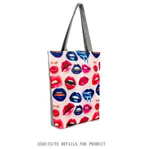 Wholesale Rose ring girl canvas shoulder bag blond child female cartoon printed bag Handbags from china suppliers