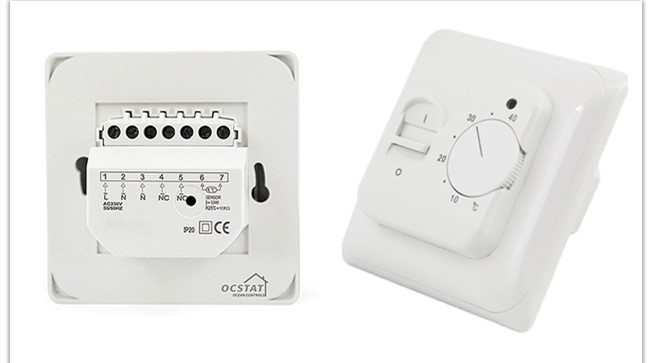 ABS Electronic Room Water Heating Thermostat With LED Working Status Indicator