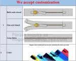 Water-Resistant Zipper, TPU Gastight Waterproof Zippers, Metal, Nylon, Stopper,