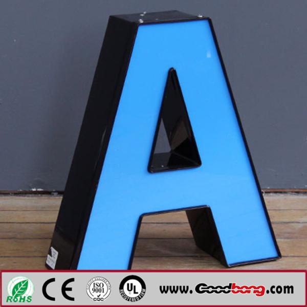 Waterproof wall mounted stainless steel acrylic base backlit letter, channel