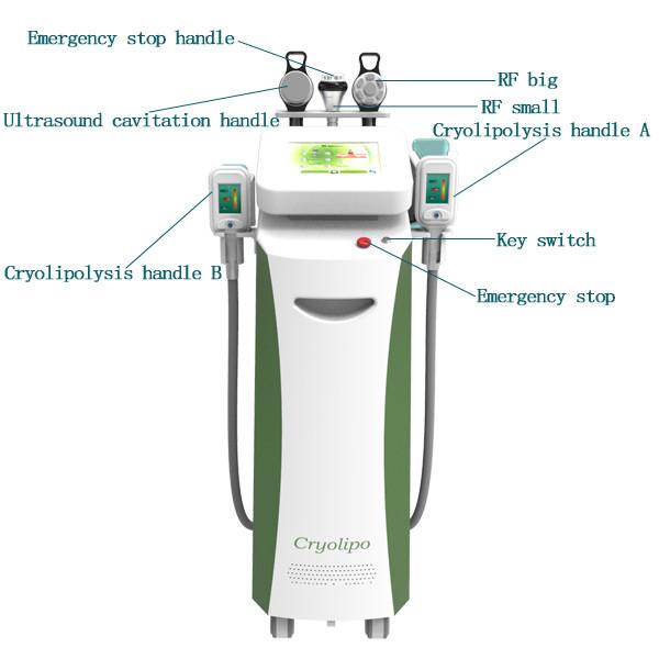 Quality Multifunctional 6 in 1 fat removal slimming Cryolipolysis cavitation vacuum rf machine for sale