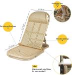 Wholesale Oem Outdoor Picnic Folding Adjustable Camping Lounger Boho Low Rattan