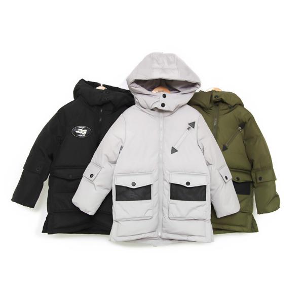 Bilemi Boys Solid Long Hooded Fashion Duck Down Jacket Baby Snowsuit Kids Winter