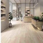 8mm Thickness Wood Effect Bathroom Tiles Outdoor Porcelain Wood Tile Lappato
