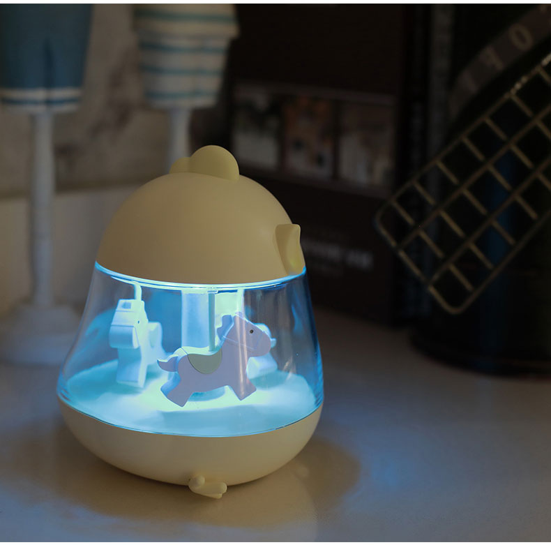 New Carousel Music Night light colorful atmosphere table lamp USB Rechargeable Night Light Bedside Night Light For Child