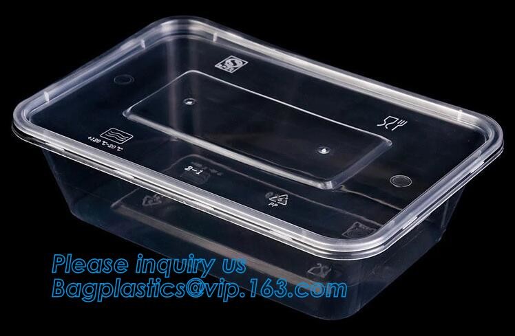 Factory Direct Lid Plastic Lunch Box Clear Food Container,Keep Fresh Crisper Food Box,Fresh Boxpp packaging disposable c