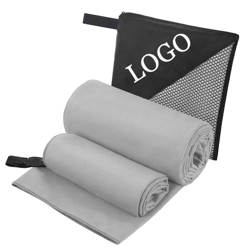 Customized Absorb Water Soft Quick Drying Microfiber Double Dyeing Sports Towel for Adult 80*160