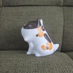 Shenzhen cartoon mini cat vinyl money bank, coin box toys for saving coines or