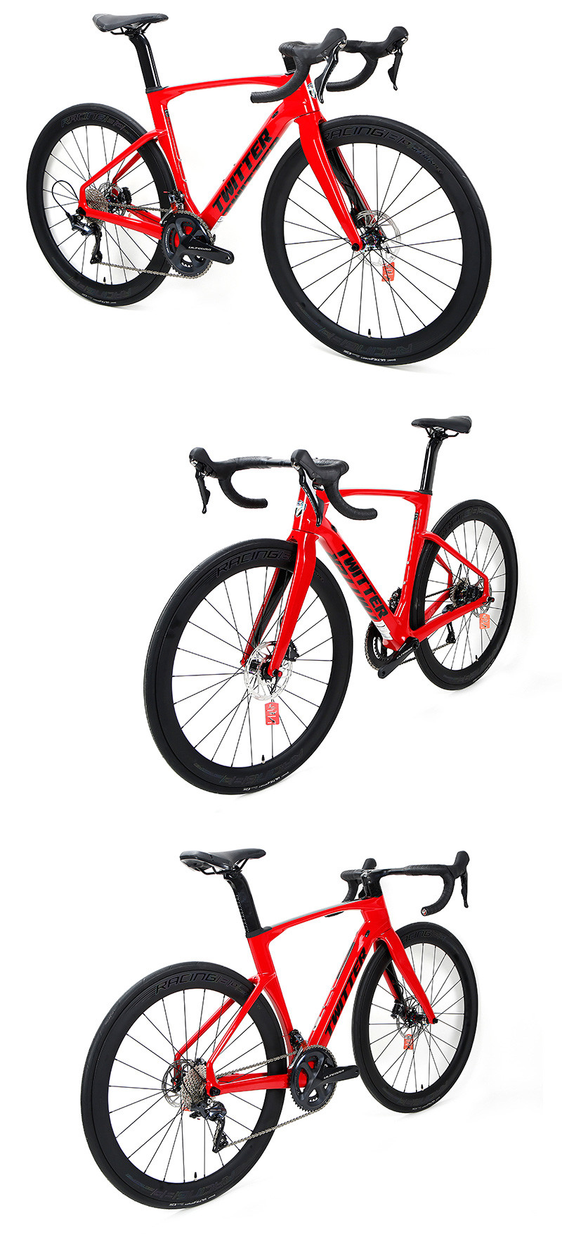 T900 Frame Carbon Road Bike Hydraulic Disc Brake Carbon Fibre Racing Bike