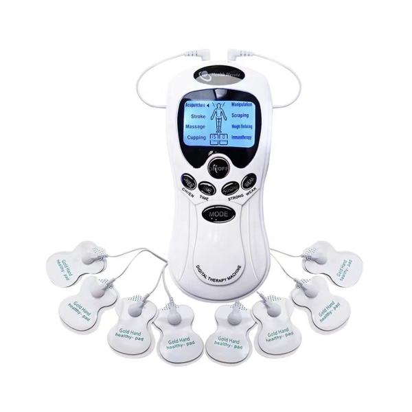 Dual Output Electric Therapy Massager Lightweight EMS Muscle Stimulator TENS