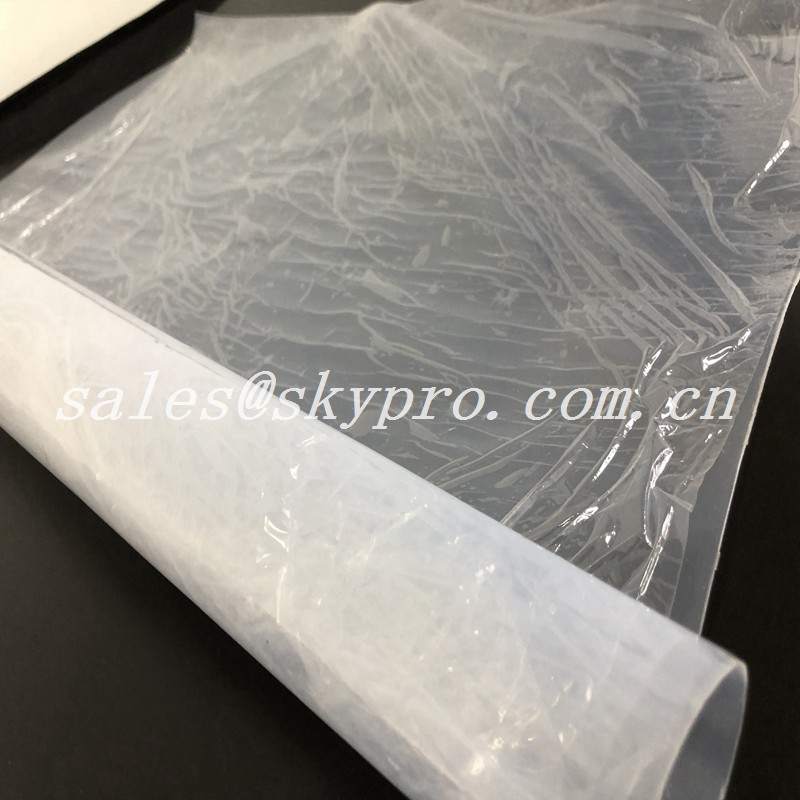 Medical Grade Transparent Silicon Rubber Sheet Roll 1~25mmX500~1400mm