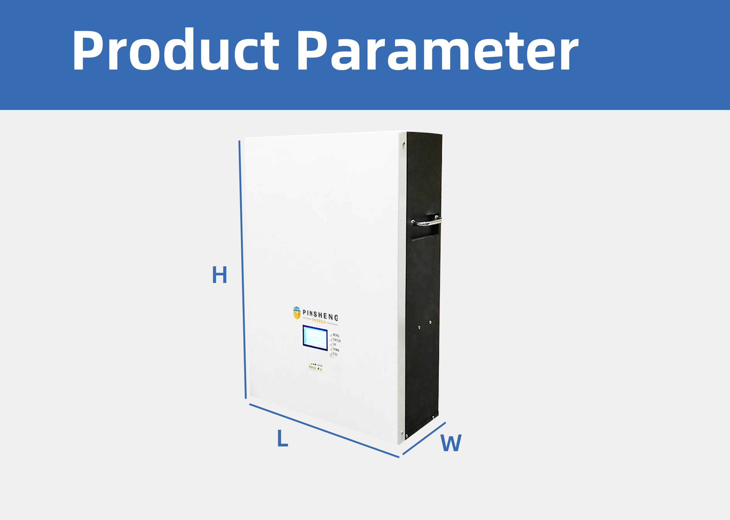 Pinsheng iron phosphate battery 10kwh wall mounted batteries lifepo4 48V 51.2V lithium ion solar battery 200ah