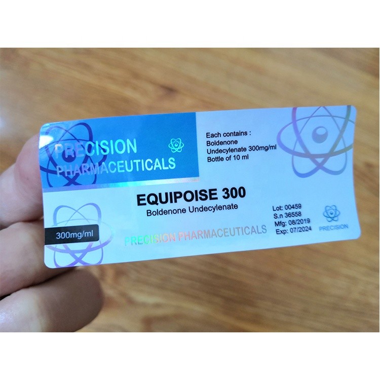 CMYK Color Medication Label Stickers , Oil Proof Vinyl Holographic Stickers