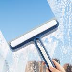 4In1 Dual Sided Glass Wiper Scraper Brush Household Squeegees Brooks Window
