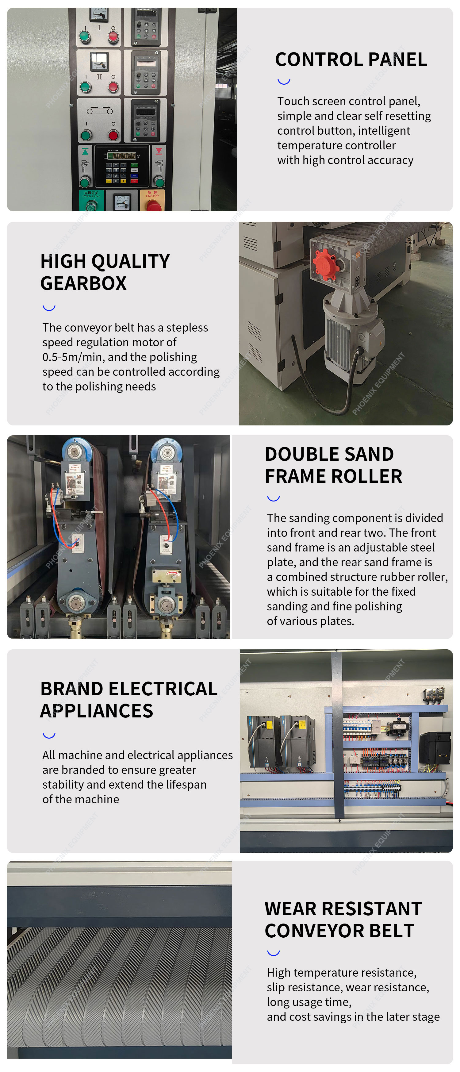 280mm Min. Working Length Full-Automatic Double-Sided Woodworking Sander Automatic Grade