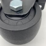 Nylon Low Center Of Gravity Rigid Plate Caster Wheel 50mm