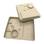 Dry Press Moulded Cardboard Packaging , Formed Pulp Packaging 3mm Thickness